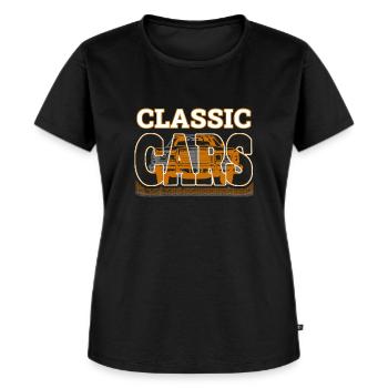 Classic Cars - Frauen Premium Bio T-Shirt - Schwarz - Vorne - Selfina (174cm)