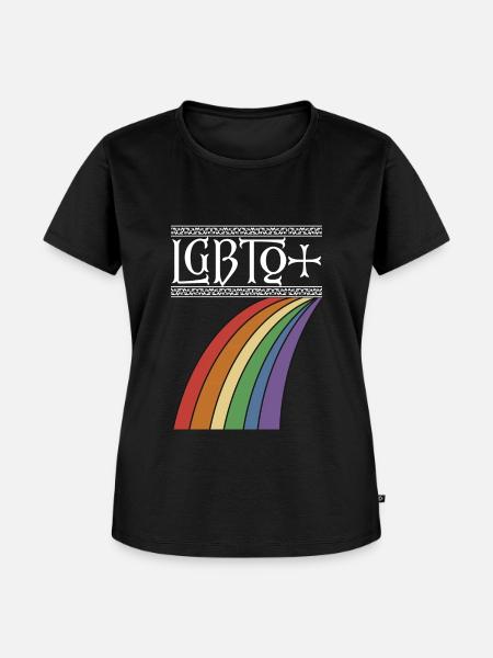LGBTQ+ - Frauen Premium Bio T-Shirt - Schwarz