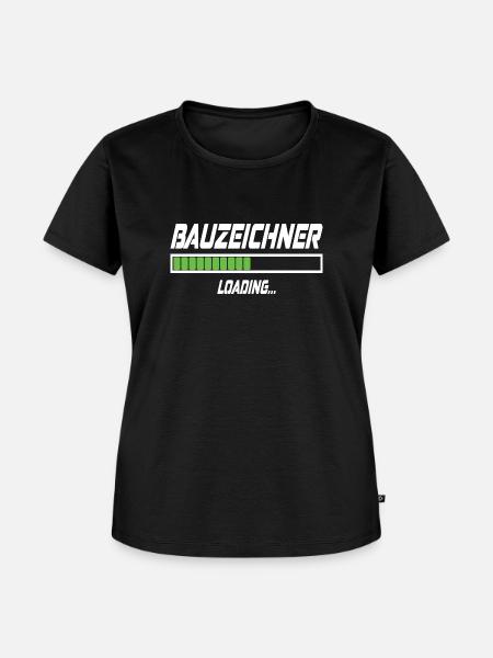 Bauzeichner Loading... - Frauen Premium Bio T-Shirt - Schwarz