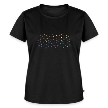 Gay pride dreiecke - Frauen Premium Bio T-Shirt - Schwarz - Vorne - Selfina (174cm)