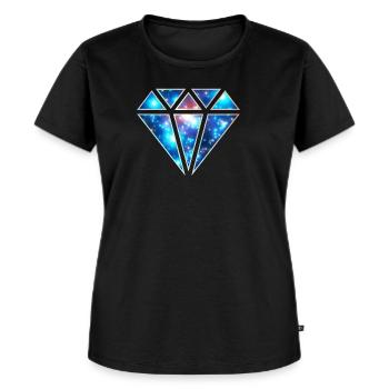Diamant Symbol Liebe Universum Unendlichkeit Paare - Frauen Premium Bio T-Shirt - Schwarz - Vorne - Selfina (174cm)