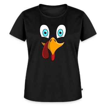 Thanksgiving Truthahn Kostüm - Frauen Premium Bio T-Shirt - Schwarz - Vorne - Selfina (174cm)