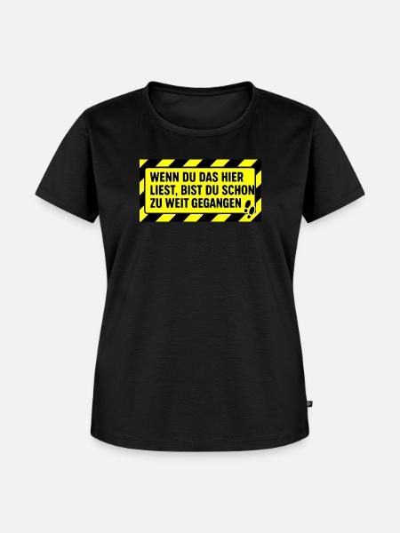 Autocollants contre les voisins curieux - T-shirt Premium bio Femme - noir