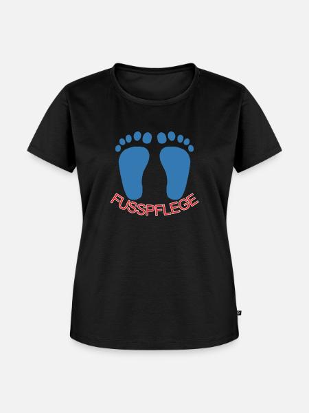 Fusspflege - Frauen Premium Bio T-Shirt - Schwarz