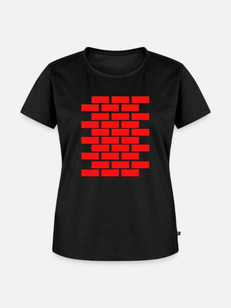 mauer - Frauen Premium Bio T-Shirt - Schwarz
