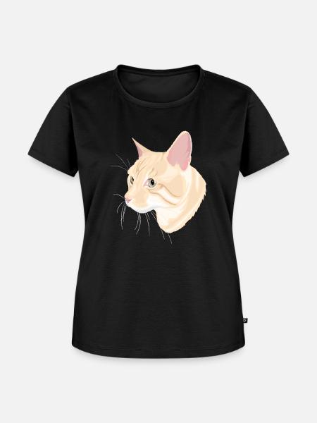 Katze - Frauen Premium Bio T-Shirt - Schwarz