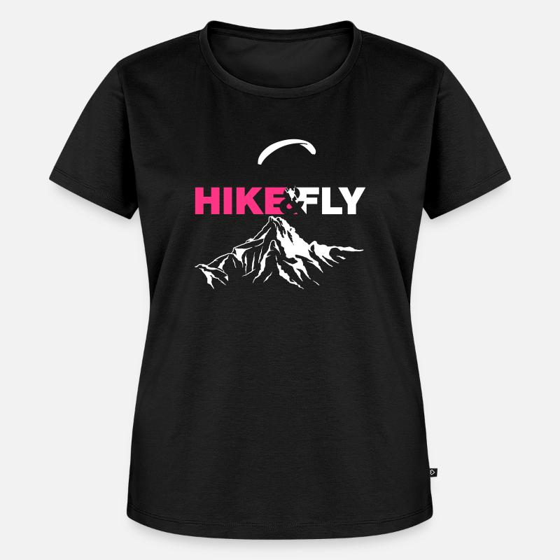 Hike Fly Vector - Women's Premium Organic T-shirt - black
