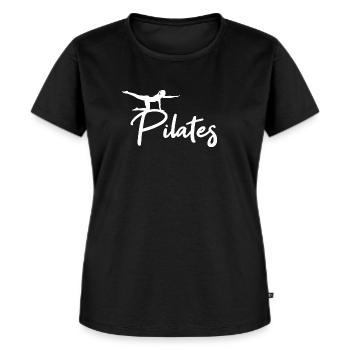 Pilates - Frauen Premium Bio T-Shirt - Schwarz - Vorne - Selfina (174cm)