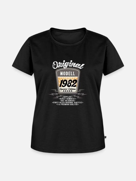Modell 1982 - Frauen Premium Bio T-Shirt - Schwarz