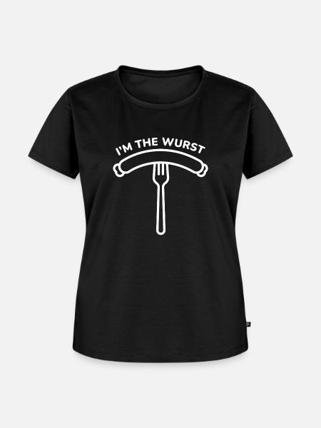 Ich bin die Wurst - Frauen Premium Bio T-Shirt - Schwarz