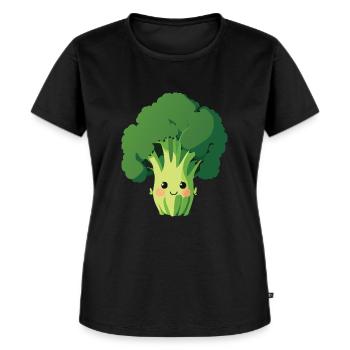 Bubatz - Legalize it - Brokkoli - Frauen Premium Bio T-Shirt - Schwarz - Vorne - Selfina (174cm)