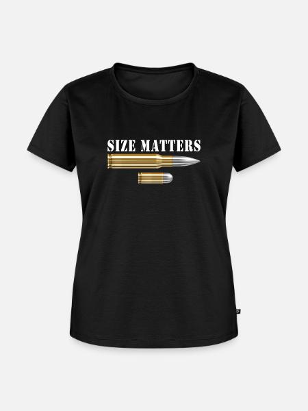 Size matters - Frauen Premium Bio T-Shirt - Schwarz