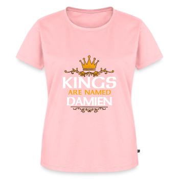 Damien - Premium økologisk T-shirt til kvinder - rosa - Foran - AI Model Female 172 dark (172cm)