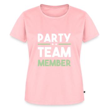 Équipe de fête - T-shirt Premium bio Femme - rose - Devant - AI Model Female 172 dark (172cm)