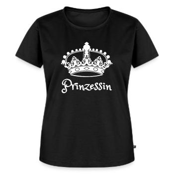 Prinzessin Krone - Frauen Premium Bio T-Shirt - Schwarz - Vorne - Selfina (174cm)