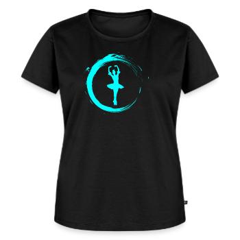 Ballerina - Frauen Premium Bio T-Shirt - Schwarz - Vorne - Selfina (174cm)