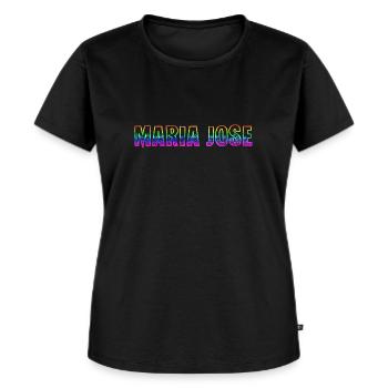 Maria Jose RS Rainbow - Women's Premium Organic T-shirt - black - Front - Selfina (174cm)