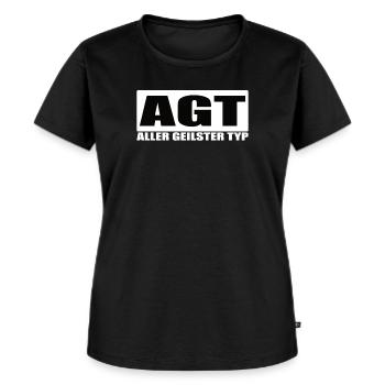 Freiwillige Feuerwehr AGT Atemschutz Geräteträger - Frauen Premium Bio T-Shirt - Schwarz - Vorne - Selfina (174cm)