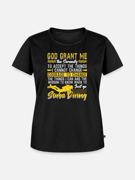 Scuba Diving Prayer - Frauen Premium Bio T-Shirt - Schwarz