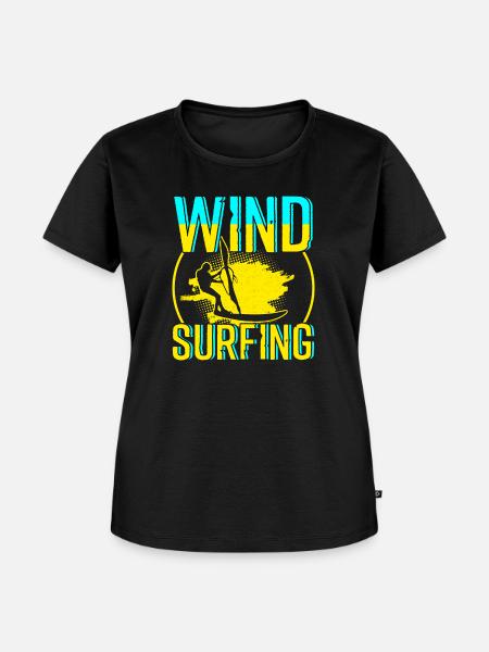 Windsurfing - Frauen Premium Bio T-Shirt - Schwarz