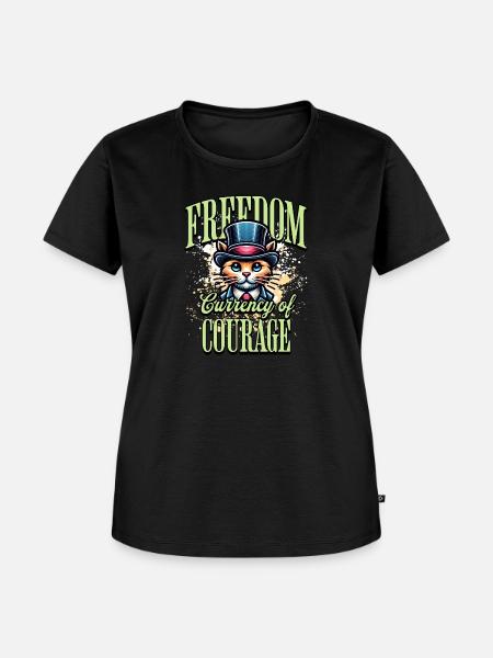 Wohlhabende Katze - Frauen Premium Bio T-Shirt - Schwarz