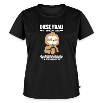 Abschied Kollegin Abschiedsparty Geschenk - Frauen Premium Bio T-Shirt - Schwarz - Vorne - Selfina (174cm)