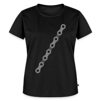 chaîne de bicyclette - T-shirt Premium bio Femme - noir - Devant - Selfina (174cm)