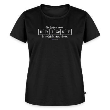 Ein Leben ohne Dirigent ist möglich, aber sinnlos. - Frauen Premium Bio T-Shirt - Schwarz - Vorne - Selfina (174cm)