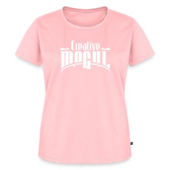 CREATIVE MOGUL DESIGN - Frauen Premium Bio T-Shirt - Rosa - Vorne - AI Model Female 172 dark (172cm)