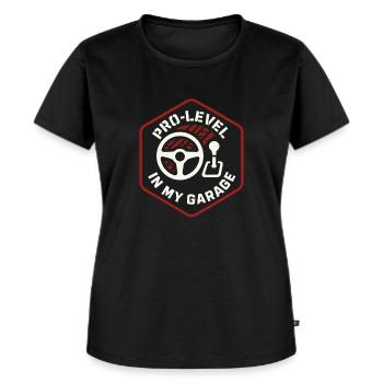 Sim Racing Simulator Cockpit Esports Racer - Frauen Premium Bio T-Shirt - Schwarz - Vorne - Selfina (174cm)