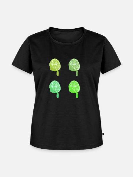 limetten - Frauen Premium Bio T-Shirt - Schwarz