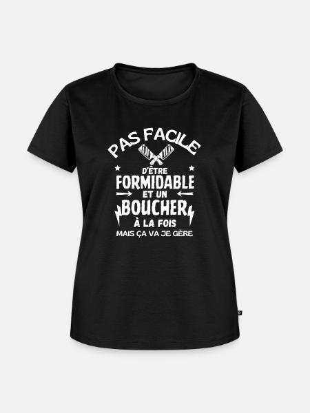 BEEINDRUCKENDER BRUCHER - Frauen Premium Bio T-Shirt - Schwarz