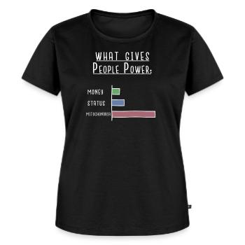 Biologie - Frauen Premium Bio T-Shirt - Schwarz - Vorne - Selfina (174cm)