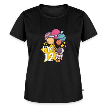 Astronaut Astronomy Solar System Space Kids - Women's Premium Organic T-shirt - black - Front - Selfina (174cm)