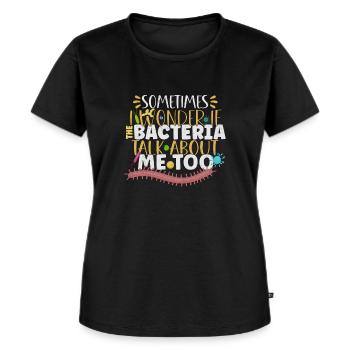 Microbiologist Microbiology Lab Staph Biology - Frauen Premium Bio T-Shirt - Schwarz - Vorne - Selfina (174cm)