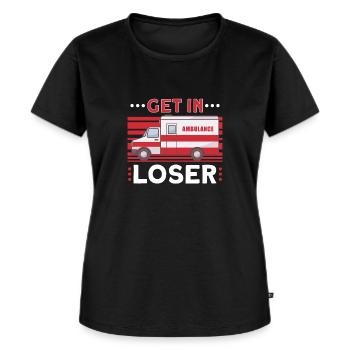 Paramedic First Responder Ambulance Driver - Women's Premium Organic T-shirt - black - Front - Selfina (174cm)