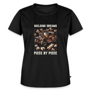 Puzzle Lover Jigzaw Puzzle Brettspiel Puzzler - Frauen Premium Bio T-Shirt - Schwarz - Vorne - Selfina (174cm)
