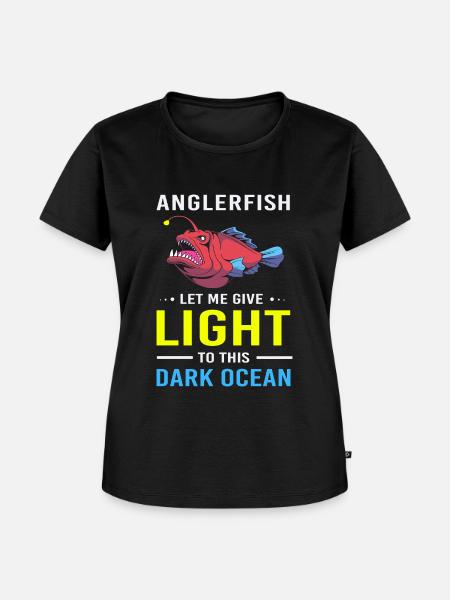 Anglerfisch - Frauen Premium Bio T-Shirt - Schwarz