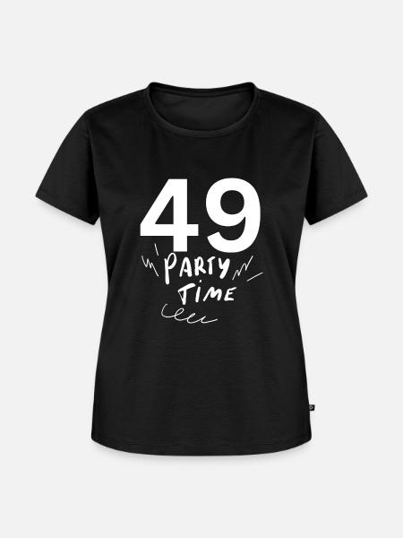 49 - Frauen Premium Bio T-Shirt - Schwarz