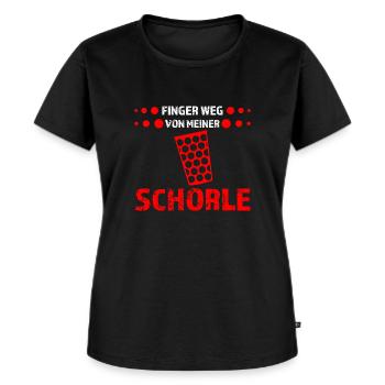 Schorle Pfälzer Weinschorle Geschenk - Frauen Premium Bio T-Shirt - Schwarz - Vorne - Selfina (174cm)