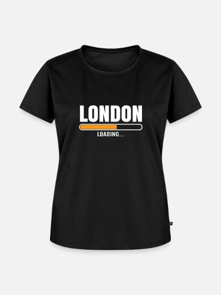 London - Frauen Premium Bio T-Shirt - Schwarz