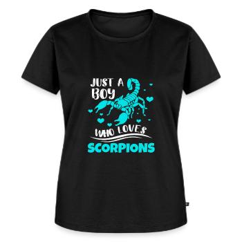 Scorpion - Frauen Premium Bio T-Shirt - Schwarz - Vorne - Selfina (174cm)