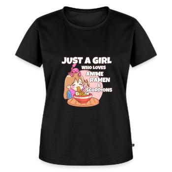 Scorpion - Frauen Premium Bio T-Shirt - Schwarz - Vorne - Selfina (174cm)