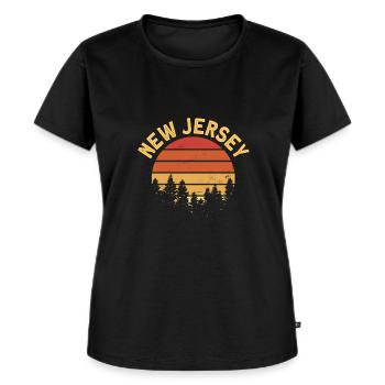 New Jersey - T-shirt Premium bio Femme - noir - Devant - Selfina (174cm)