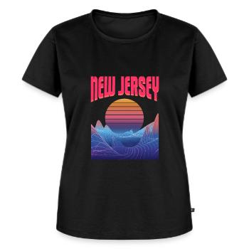 New Jersey - T-shirt Premium bio Femme - noir - Devant - Selfina (174cm)