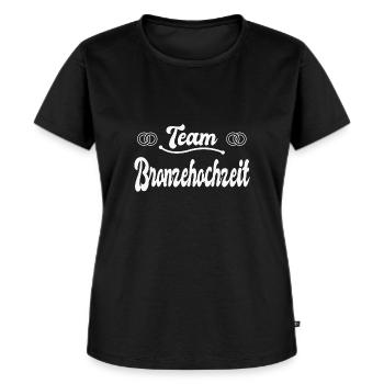 22. Hochzeitstag Ehe 22 Jahre Ehe Geschenk - Frauen Premium Bio T-Shirt - Schwarz - Vorne - Selfina (174cm)