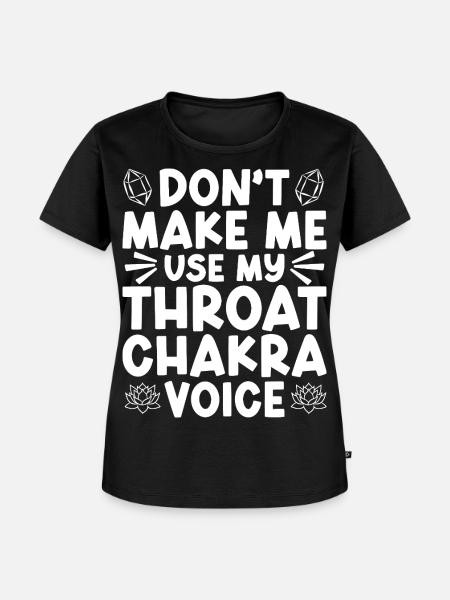 Stimme wie ein Mantra - Frauen Premium Bio T-Shirt - Schwarz