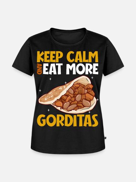 Keep Calm - Gorditas - Frauen Premium Bio T-Shirt - Schwarz