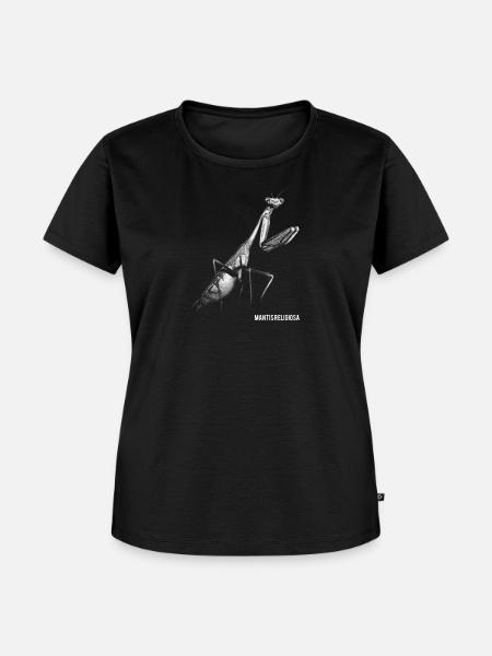 Gottesanbeterin - Frauen Premium Bio T-Shirt - Schwarz