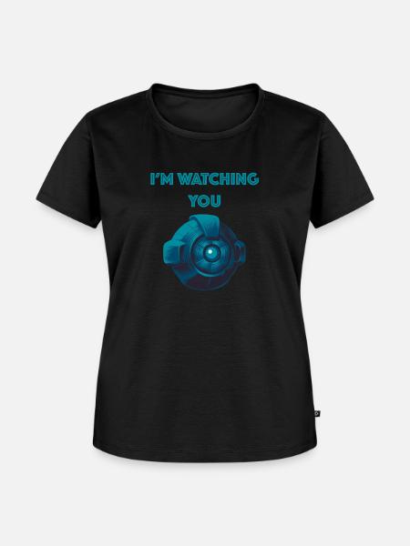 Watching - Frauen Premium Bio T-Shirt - Schwarz